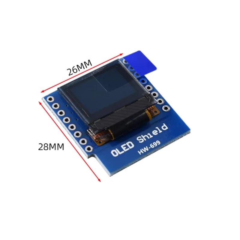 0.66 inch OLED Display Module  - Wemos D1 Mini recension och pris