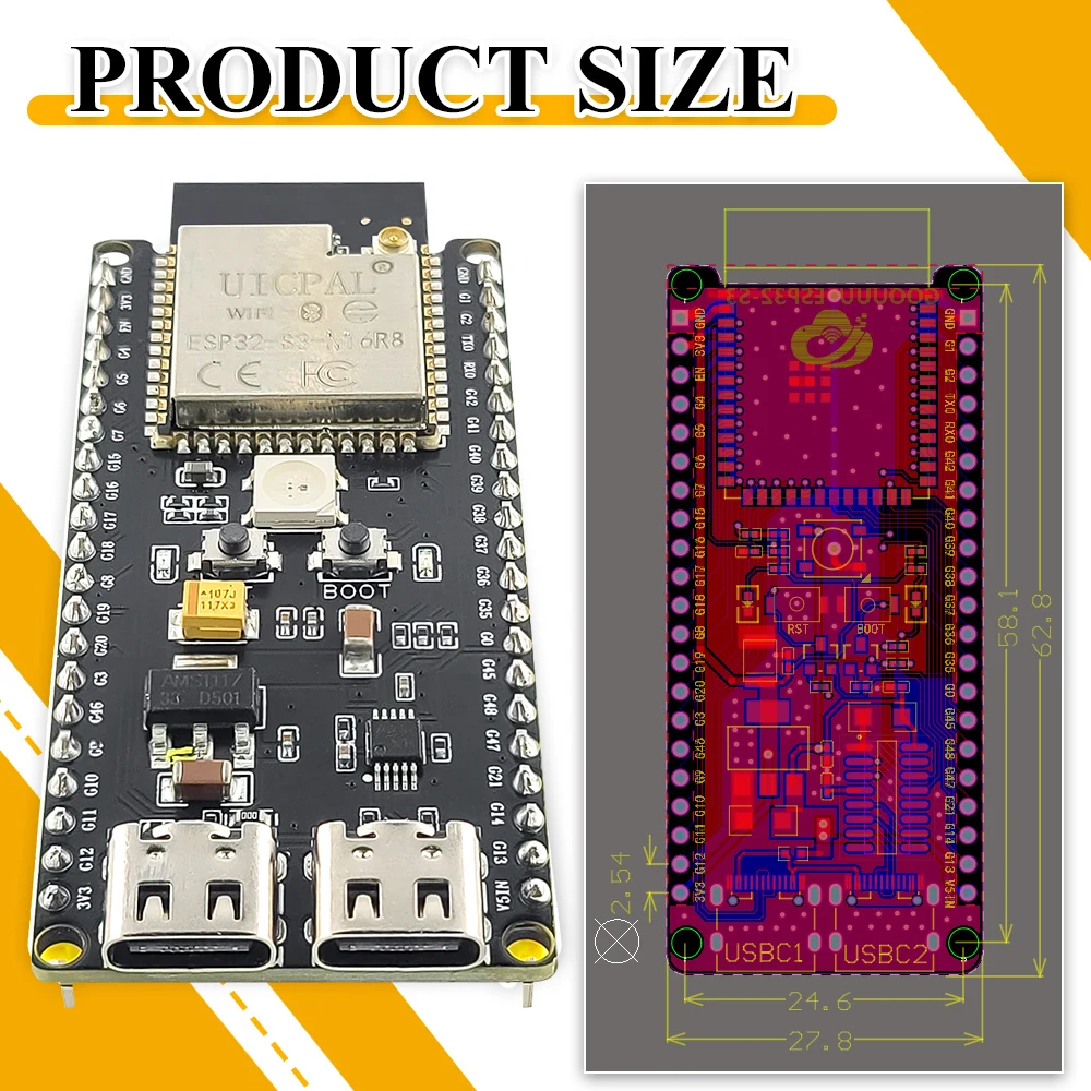 ESP32-S3-DevKitC-1 Development - Esp32 S3 Devkitc 1 recension och pris