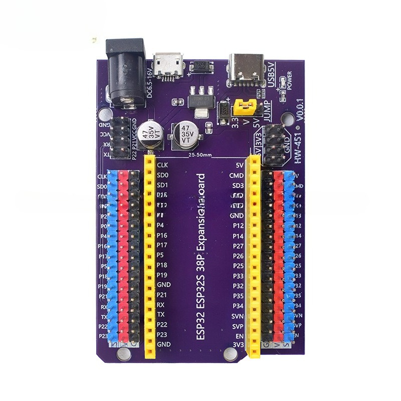 For ESP32S Purple 38Pin Expans - Nodemcu 32S recension och pris