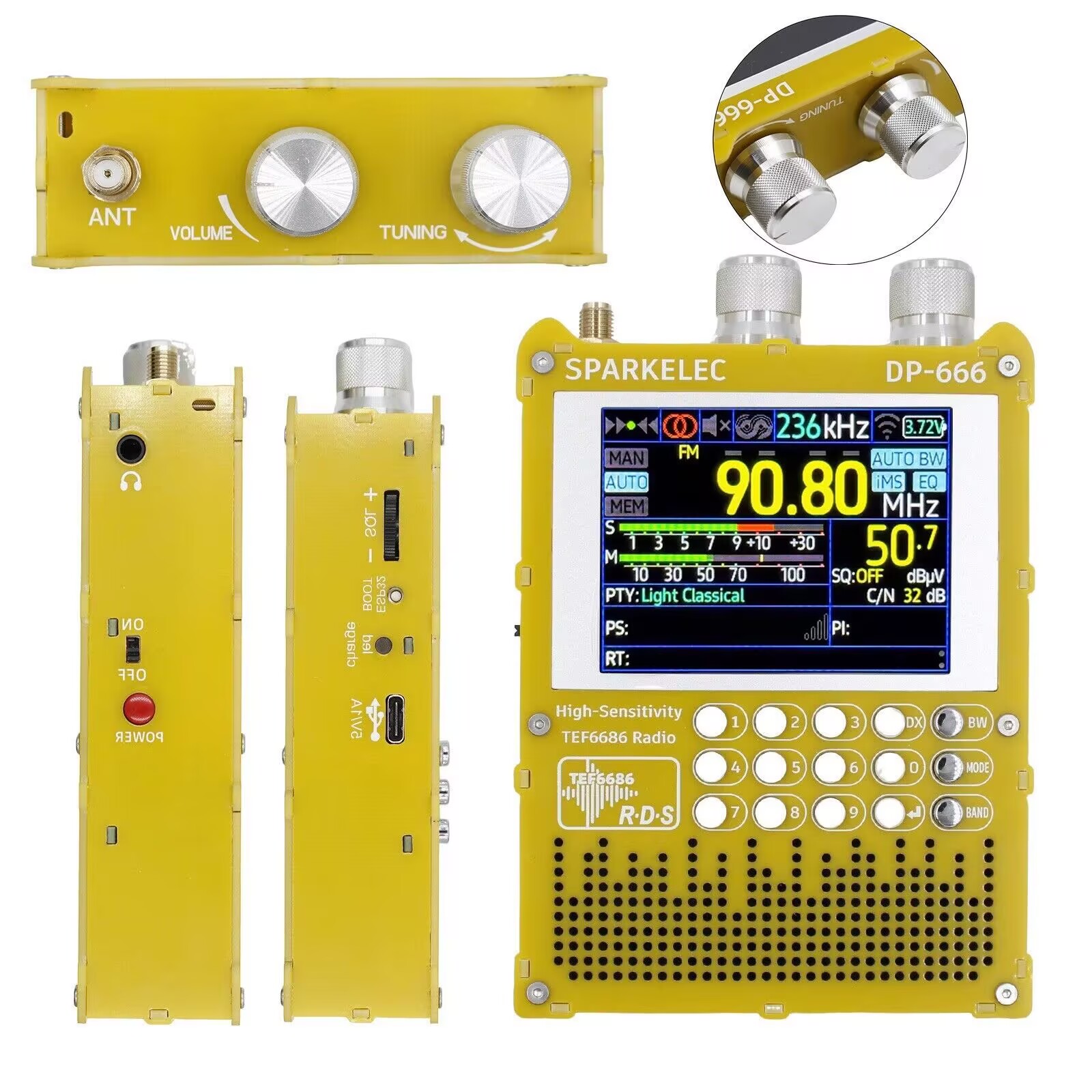 New DP-666 TEF6686 Radio High  - Devkitc recension och pris